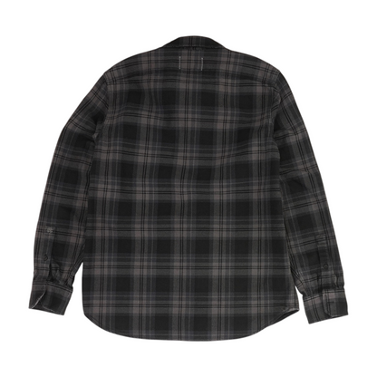 Charcoal Plaid Flannel Button Down