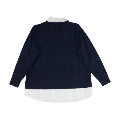 Navy Plus Pullover Sweater