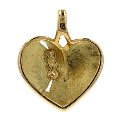 18K Yellow Gold Diamond Pendant