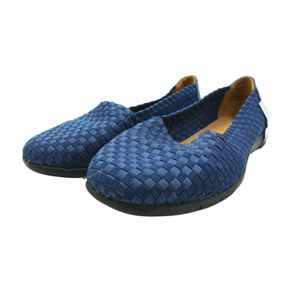Navy Slip-On Flats