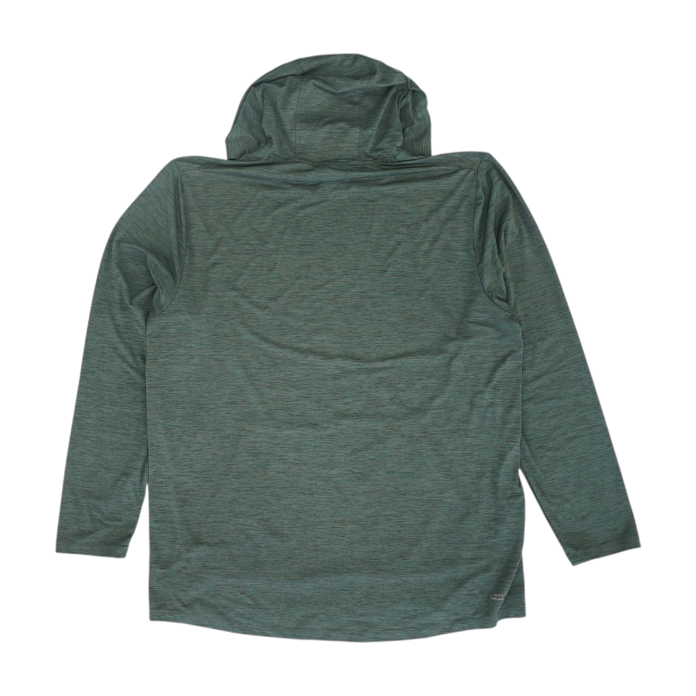 Green Solid Hoodie Pullover