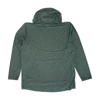 Green Solid Hoodie Pullover