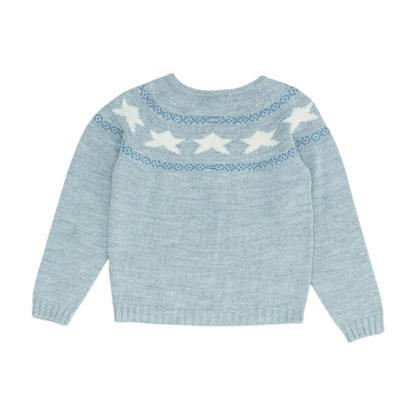 Blue Print Pullover Sweater