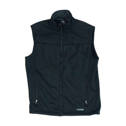 Black Solid Casual Vest