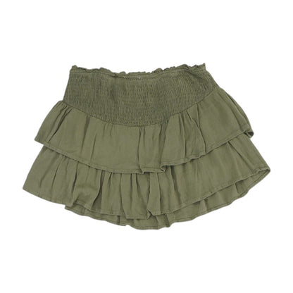 Olive Solid Skort Skirt