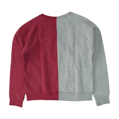 Gray Alabama Crimson Tide Color Block Sweatshirt Pullover