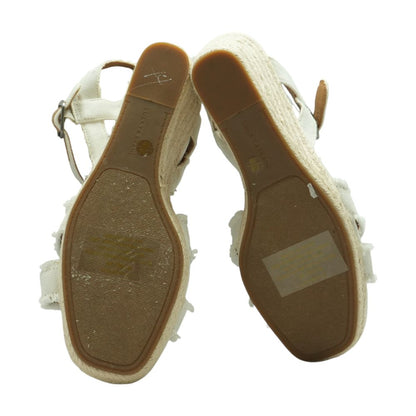 White Wedged Sandals