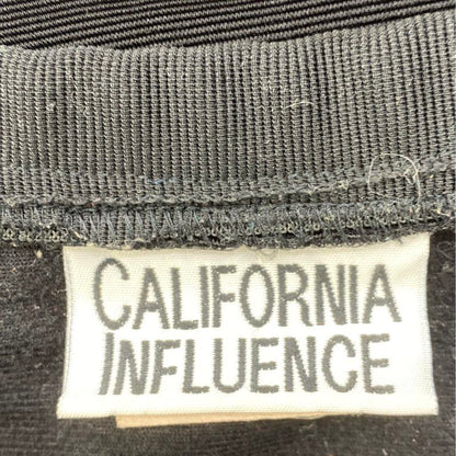 Vintage Black Solid Mini Skirt