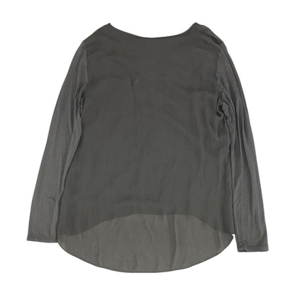 Gray Solid Crewneck T-Shirt