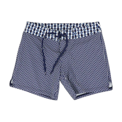 Navy Abstract Swim Bottom