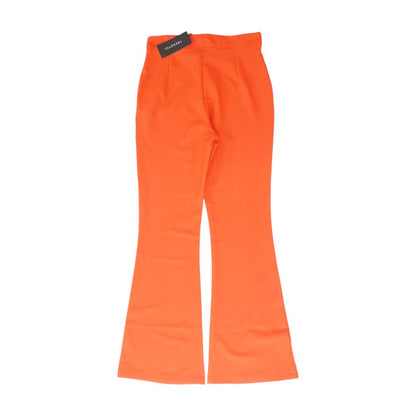 Red Solid Dress Pants