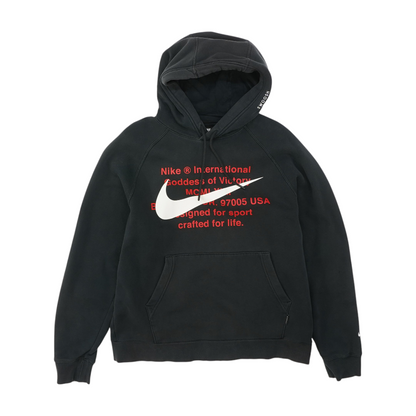 Black Solid Hoodie Pullover