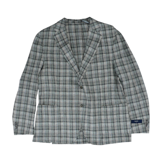 Multi Plaid 100% Linen Zephyr Sport Coat