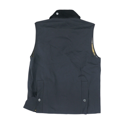Black Solid Casual Vest