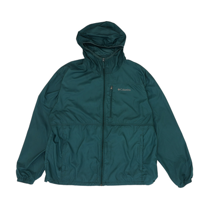 Teal Solid Rain Jacket