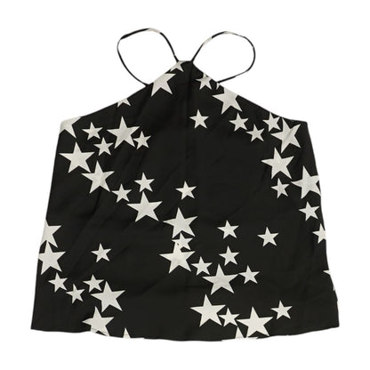 Black Graphic Blouse