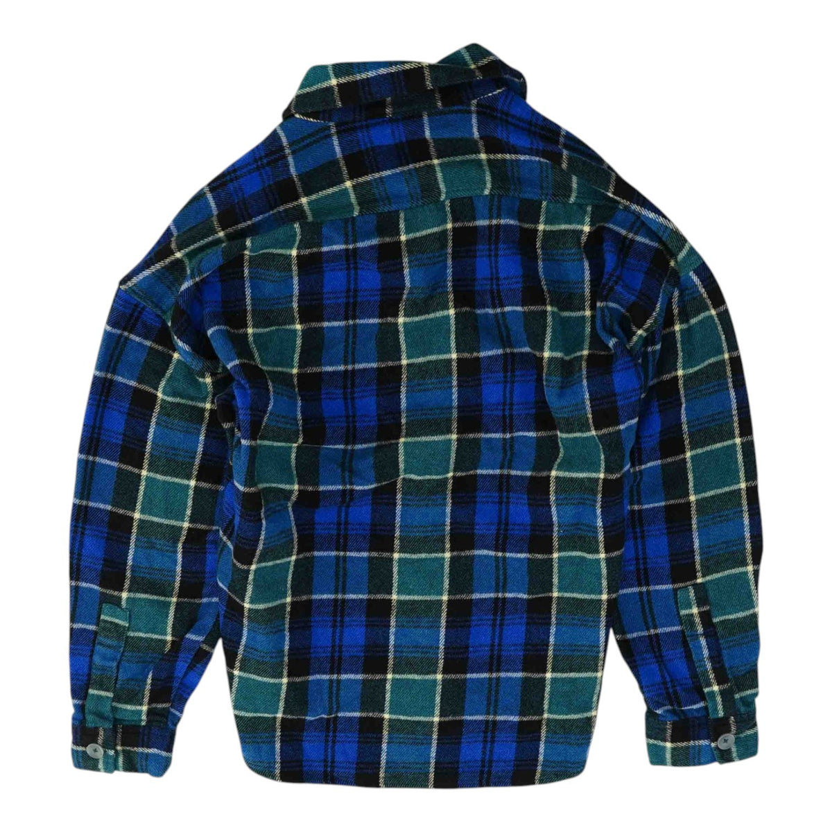 Blue Plaid Flannel Button Down