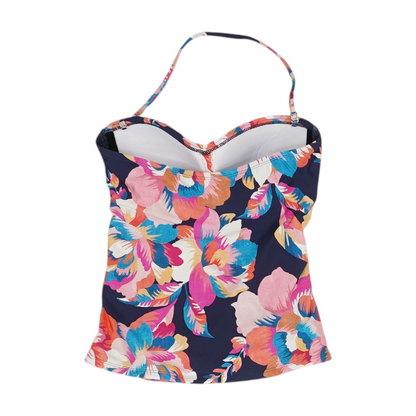 Navy Floral Swim Top