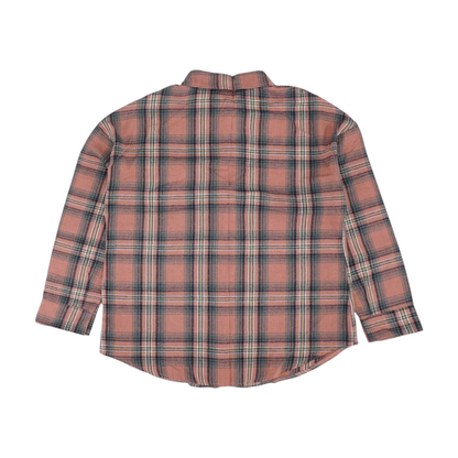 Pink Plaid Flannel Button Down