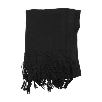 Black Cashmere Blend Scarf