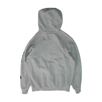 Gray Solid Hoodie Pullover