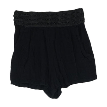 Black Solid Shorts