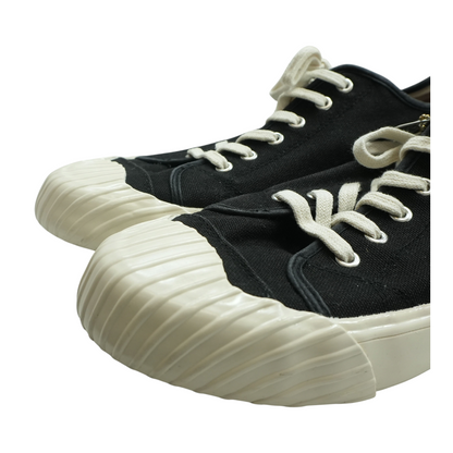 Black Canvas Boke Flower Low Top Sneakers