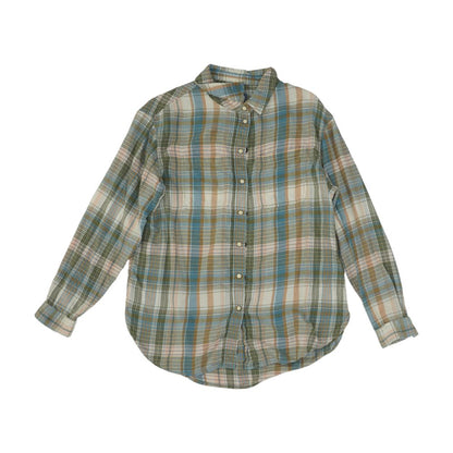 Multi Plaid Flannel Button Down