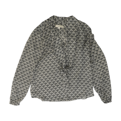 Gray Print Blouse