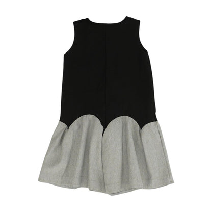 Black Color Block Dress