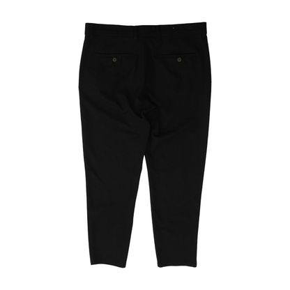 Black Plaid Regular Pants