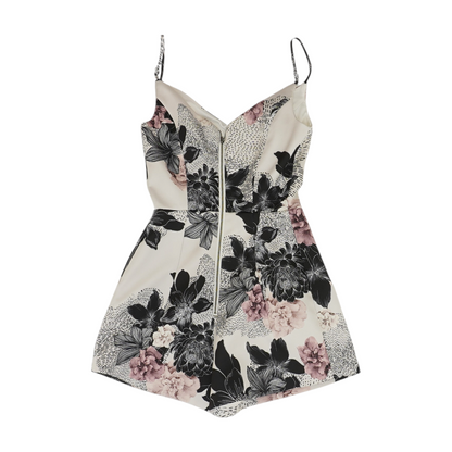 White Floral Romper