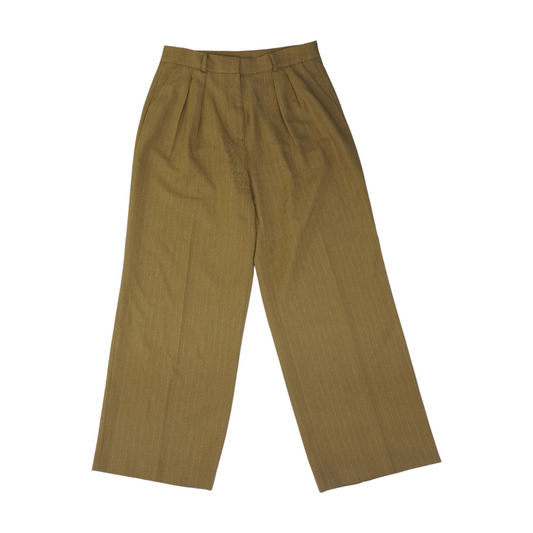 Khaki Striped Pants