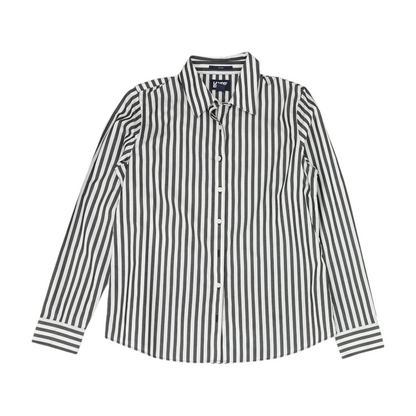 Gray Striped Button Down