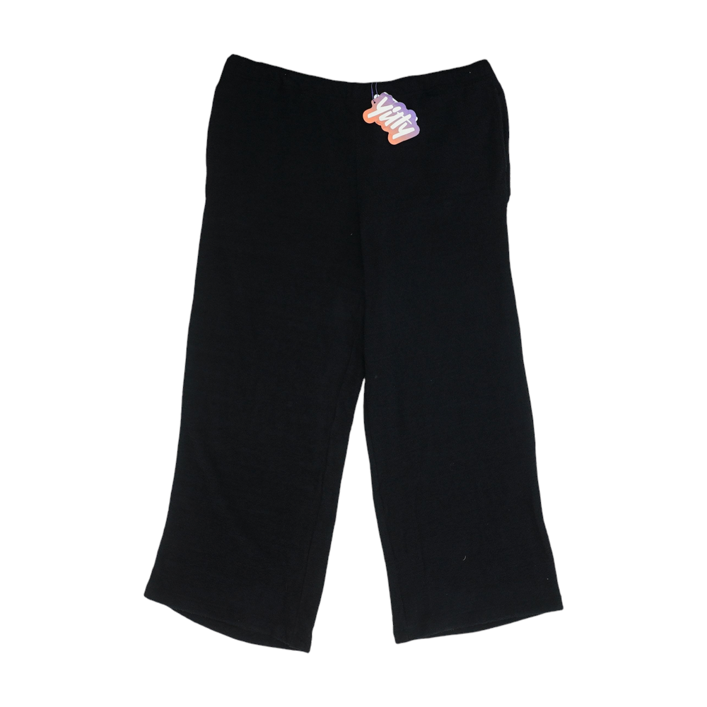 Black Plus Size Regular Pants