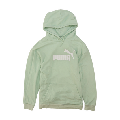 Green Solid Hoodie Pullover