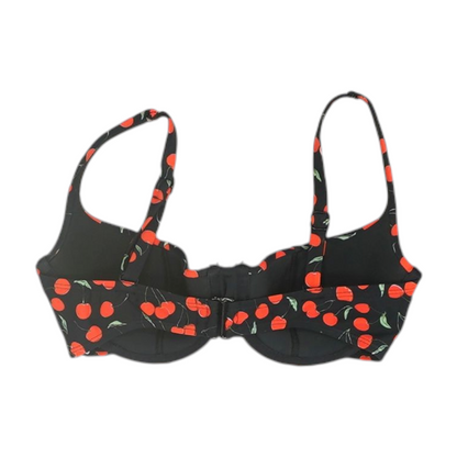 Black Print Swim Top