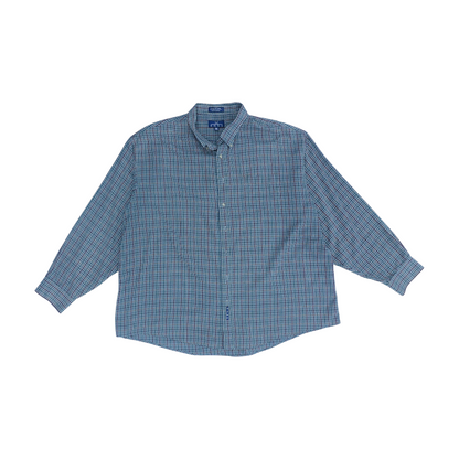Brown Tall Plaid Long Sleeve Button Down