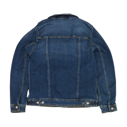 Navy Solid Denim Jacket