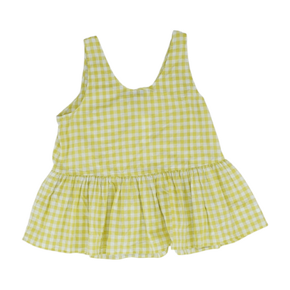 Yellow Check Blouse