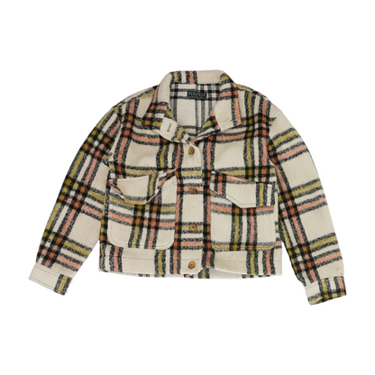 Beige Plaid Jacket