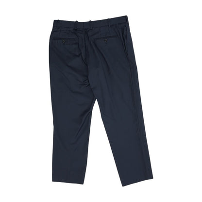 Navy Solid Dress Pants