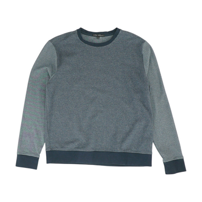 Navy Chevron Sweatshirt Pullover