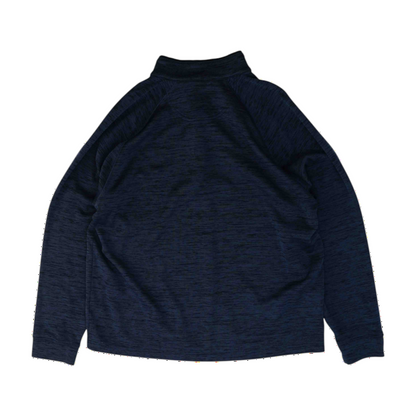 Navy Abstract 1/4 Zip Pullover