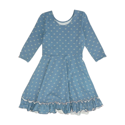 Blue Print Dress