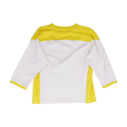 Yellow Color Block Crewneck T-Shirt
