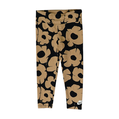 Tan Floral Active Pants