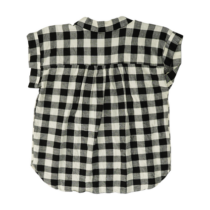 Black Check Blouse