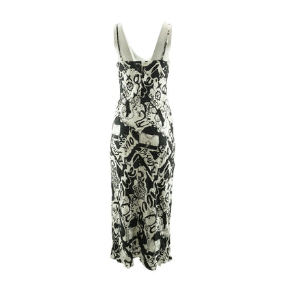 Black Graphic Maxi Dress