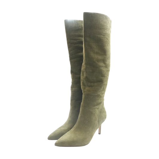 Olive Knee-High Boots